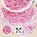 15000 Pcs Pink Resin Rhinestones for Crafting, Flatback 2-6 mm Gems Jelly Rhinestones, Mixed Sizes Pink Bedazzling Gems Crystal for Nail Art Face Makeup Craft DIY Accessories