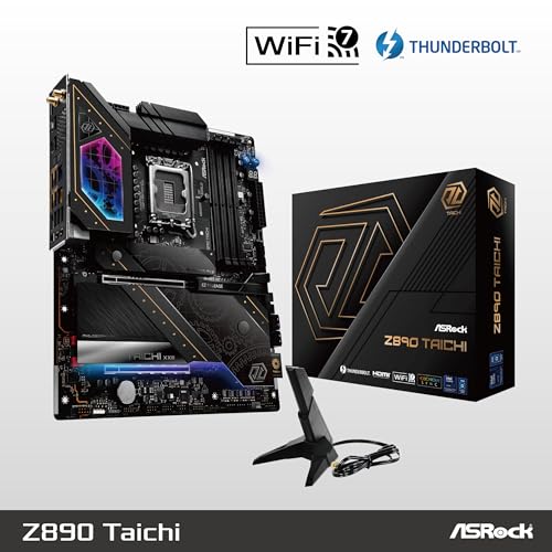 Image of ASRock Intel Core Ultra LGA1851 RL-ILM ATX Motherboard Z890 Taichi WiFi 7 DDR5 9200 MHz 256 GB PCIe 5.0 Thunderbolt