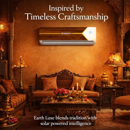 Image of Ecozen Smart Air Conditioner - 1.5 Ton Inverter AC with Intelligent Cooling and Smartphone App Control (Earth Luxe) - IDU-WSAC18310XE52VMA, ODU-WSAC18310XE52VMA