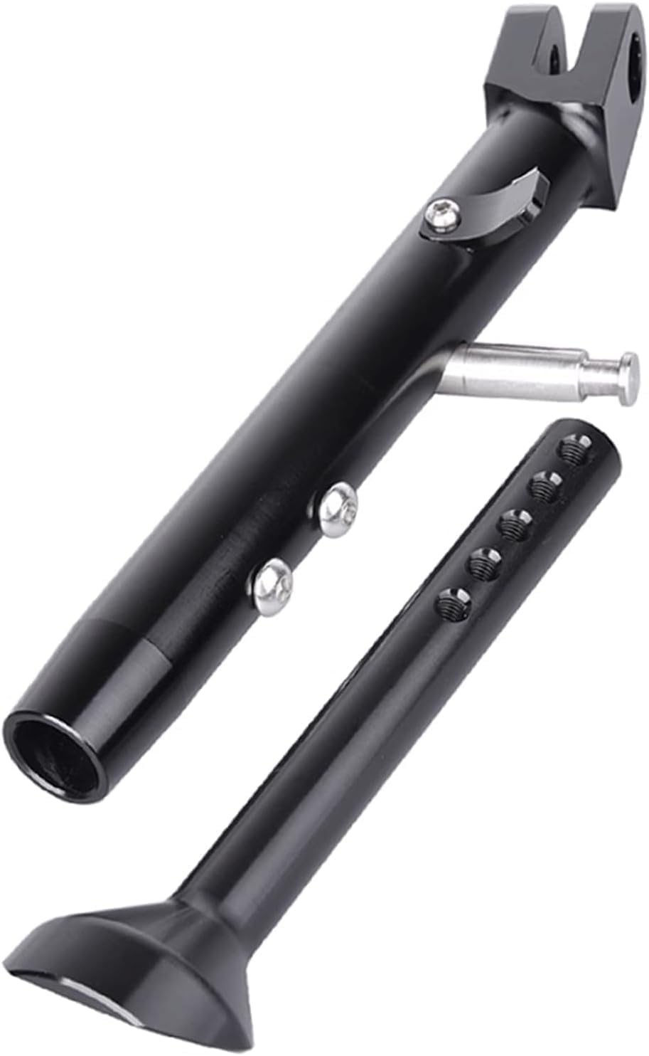 Aluminum Side Stand Support with Adjustable Kickstand Foot Side Stand Support for Suzuki GSX-R750 2000-2010, GSXR1000 2001-2006, GSXR 600 2001-2010 Models