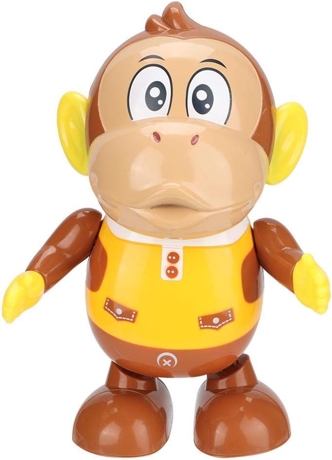 Electric Cute Monkey Robot Dancing Swinging Interactive Movement Musical Educational Toy for Babies, Kids & Toddlers, Cool Light Music for 1+ Years Children (Multicolor)