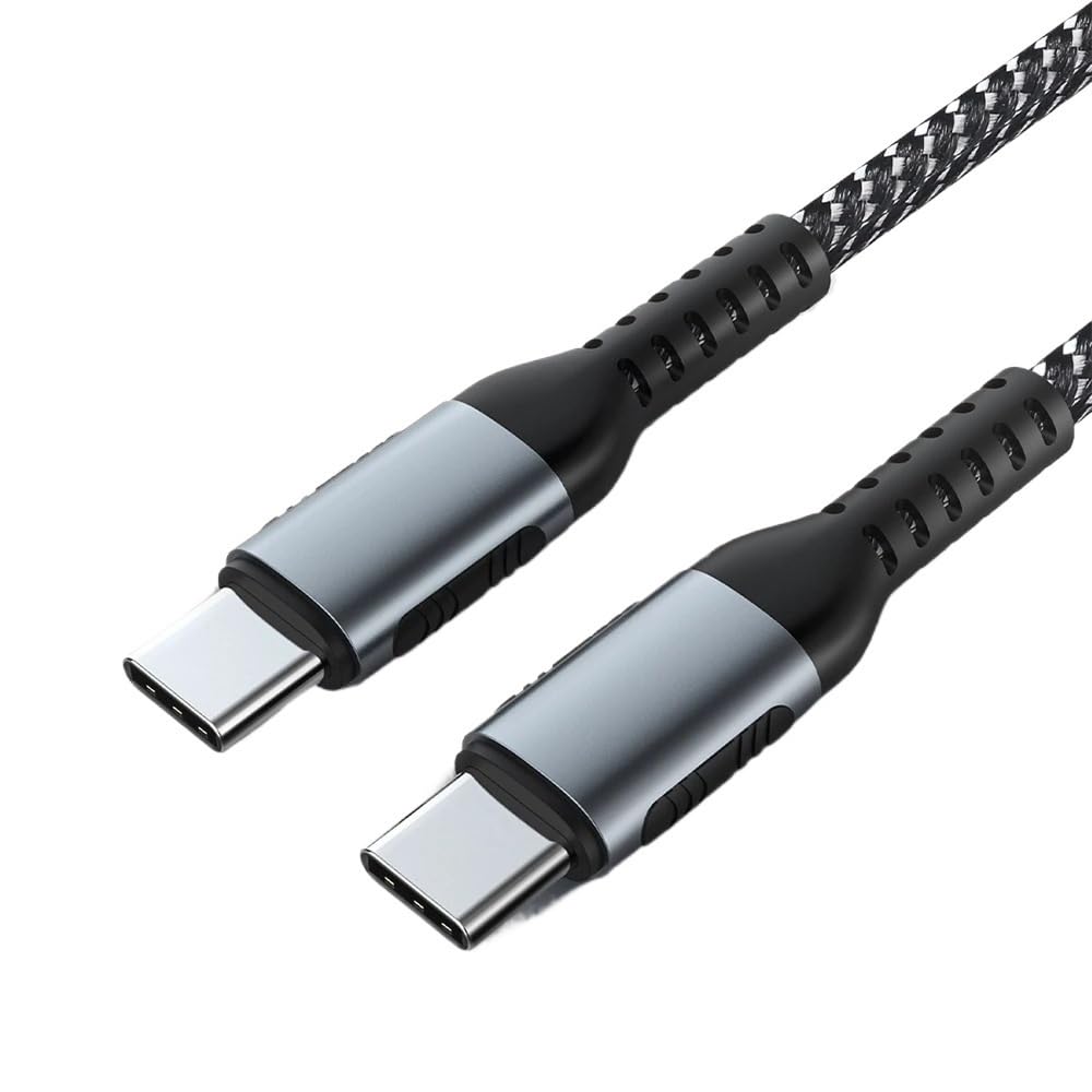 Kabel USB C na USB typu C do Quick Char*/ge 4.0 PD 100 W 5 A szybkie ładowanie*/ing (szary 100 W, 2 m)