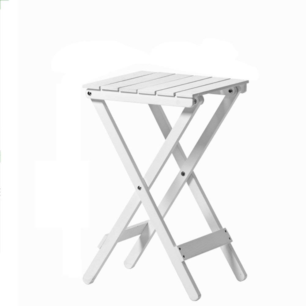 TYZXR Folding table adjustable Simple solid wood flower racks Living room balcony lazy coffee table Outdoor small table (2 colors optional) (60 * 35.5cm) Can be rotated (Color : B)