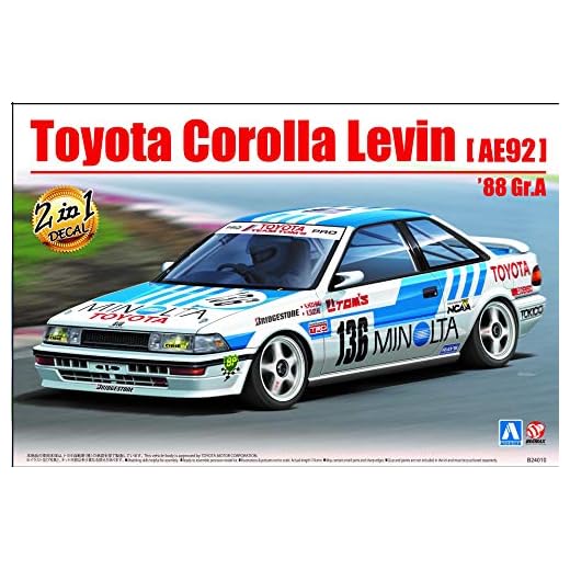 TOYOTA COROLLA Levin AE92 1988 Taille A 1 : 24 Model Kit Kit beemax Aoshima 098240