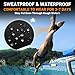 Kinesiology Tape for Ankle, KTQUICK 12 Count Ankle Tape Precut, Original Cotton Waterproof & Breathable, Enhance Elastic Kinesiology Athletic Tape for Ankle Support and Muscle to More Sports (Black)