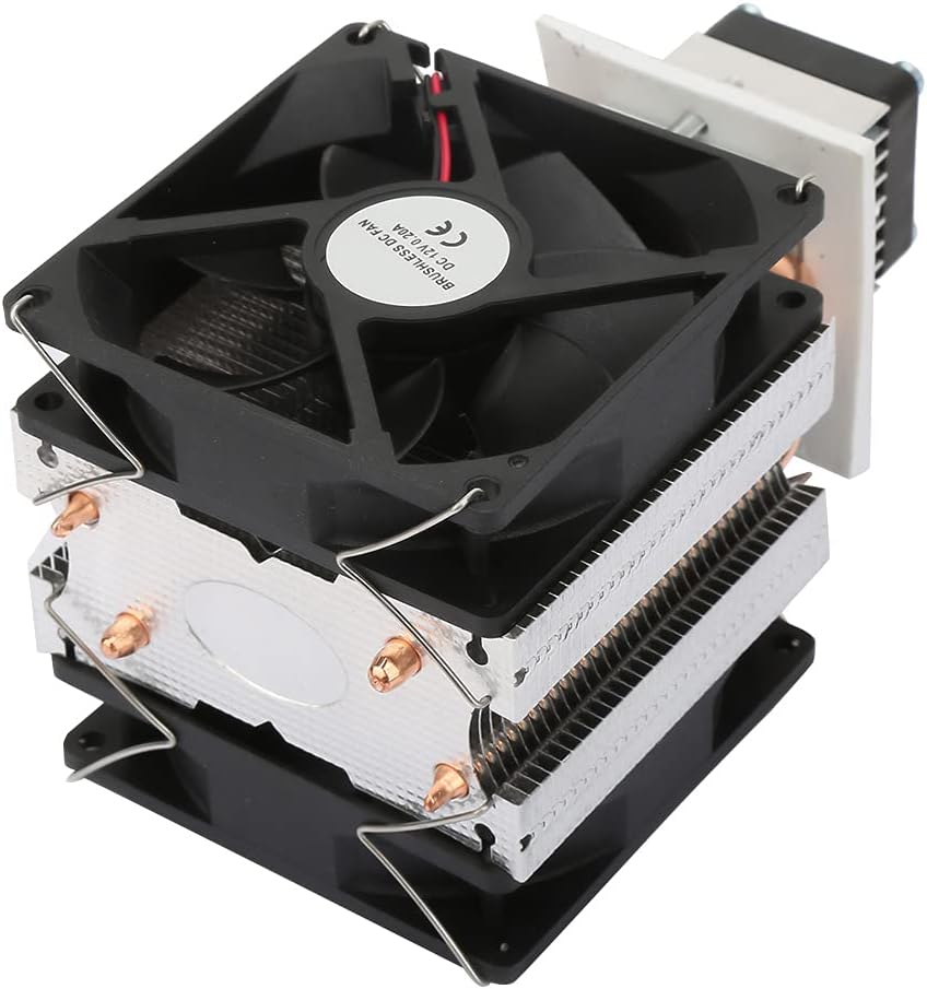 DC 12V 5A Semiconductor Refrigerator Thermoelectric Cooler Thermoelectric Peltier Semiconductor Refrigeration DIY Mini Fridge with Fan(#1:Cooler)