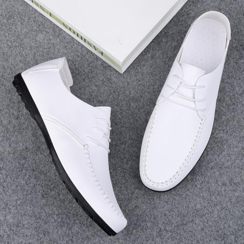 Men's Premium PU Casual Lace Up Sneakers Walking Business Driving Flats Shoes4