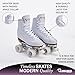 Chicago Quad Roller Skates for Women & Men – Durable, Top Performance Indoor/Outdoor Use or Roller Derby - Classic Deluxe Leather High-Top Boots with 60mm Urethane Wheels & Semi-Precision Bearings