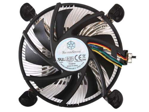 Silverstone Low Profile 90mm Fan CPU Cooler for LGA 1156 Platforms NT07-1156 (Black)