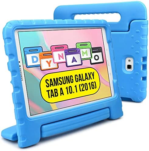 Cooper Dynamo [Rugged Kids Case] Protective Case for Samsung Tab A 10.1 (2016) | Child Proof Cover with Stand, Handle, Screen Protector (Blue)