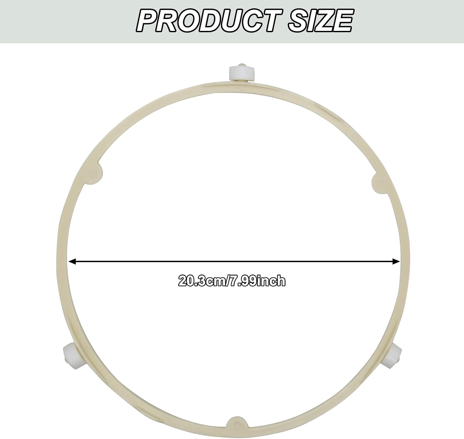 8.5in Microwave Plate Replacement, Microwave Roller Ring Replacement Accessories Compatible with Ge Samsung Frigidaire Wb06x10625 Wb06x10818 De92-90495a 5304464115 5304509438 image 2