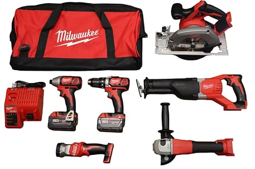 Image of Milwaukee M18 Cordless LITHIUM-ION 6-Tool Combo Kit (2696-26)