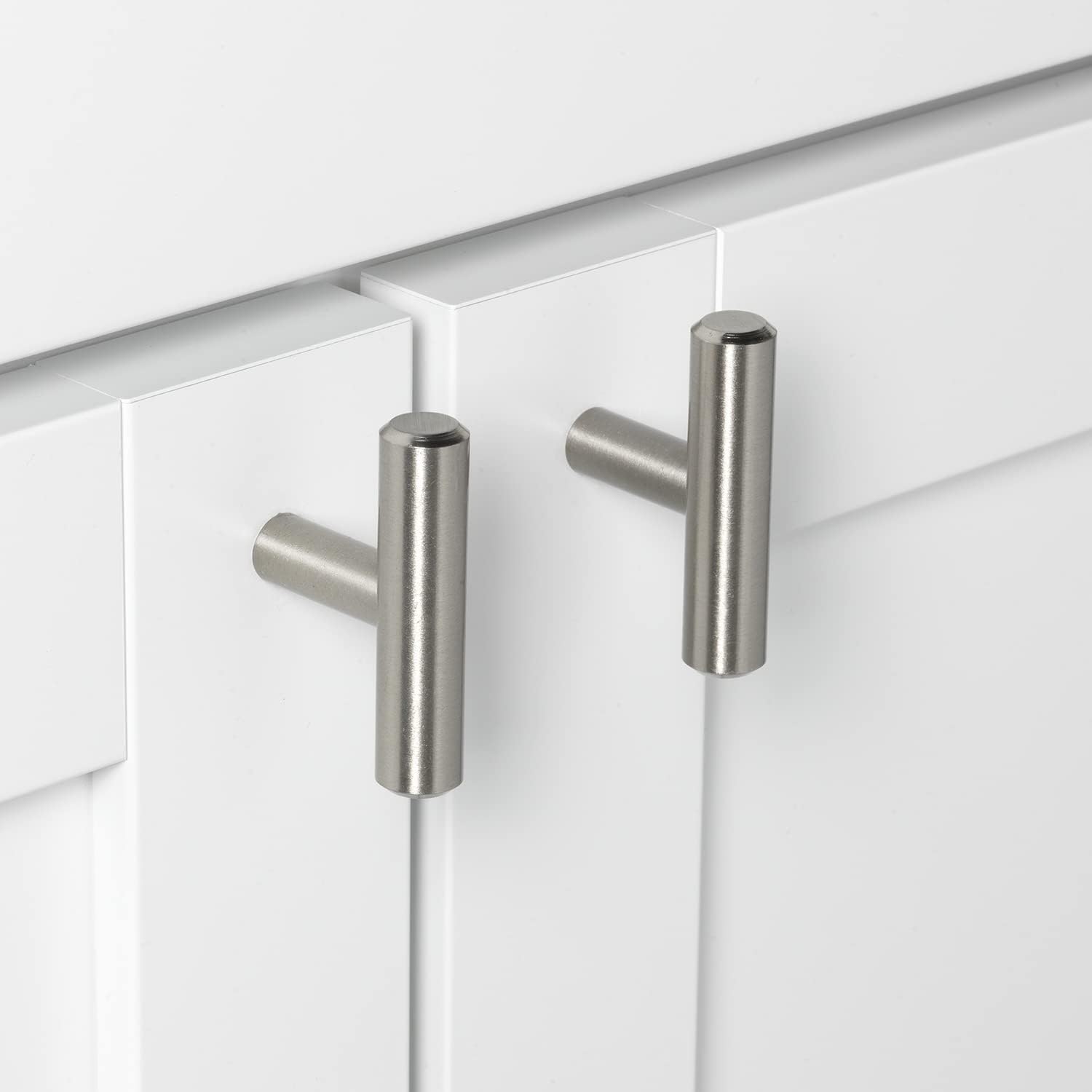 GlideRite Hardware 5002-T-SS-25 2 inch Stainless Steel Solid T bar Handle Knobs 25 Pack