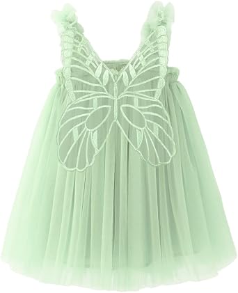 BGFKS Layered Butterfly Tulle Tutu Dress for Baby Girls,Toddler Girl Princess Dress with Flower Headband