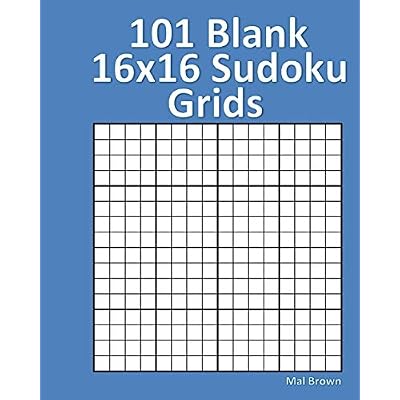 101 Blank 16x16 Sudoku Grids