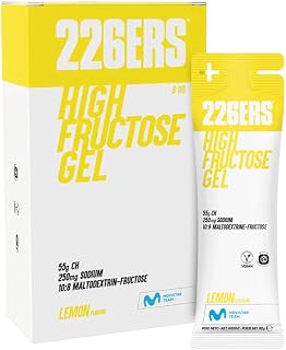 226ERS High Fructose Gel, Gel Energético Deportivo, Limón 6 x 80g