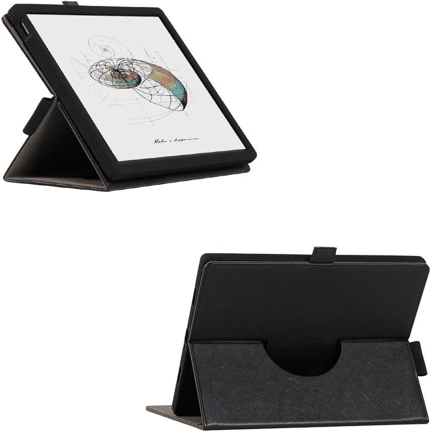 13.3-inch Tablet Protective Case Suitable Fro BOOX Note Max E-Book Reader T13C Silicone Tab X C with Tablet Light and Thin Four Corner Protective e-Paper Book with Pen Slot 360 Degree Rotation