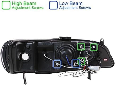Spec-D Tuning 2LHP-ACD98G-TM Honda Accord Dual Halo Led Glossy Black Projector Headlights