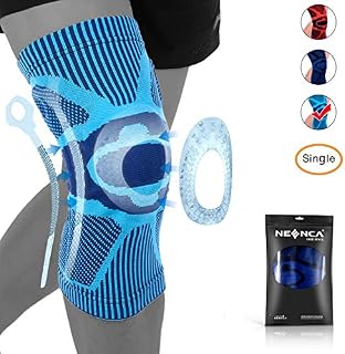 NEENCA Knee Brace,Knee Compression Sleeve Support with Patella Gel Pad & Side Spring
