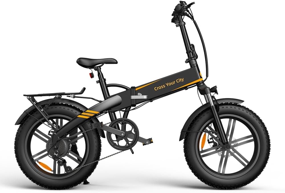 ADO A20F XE Electric Assist Fat Bike in black