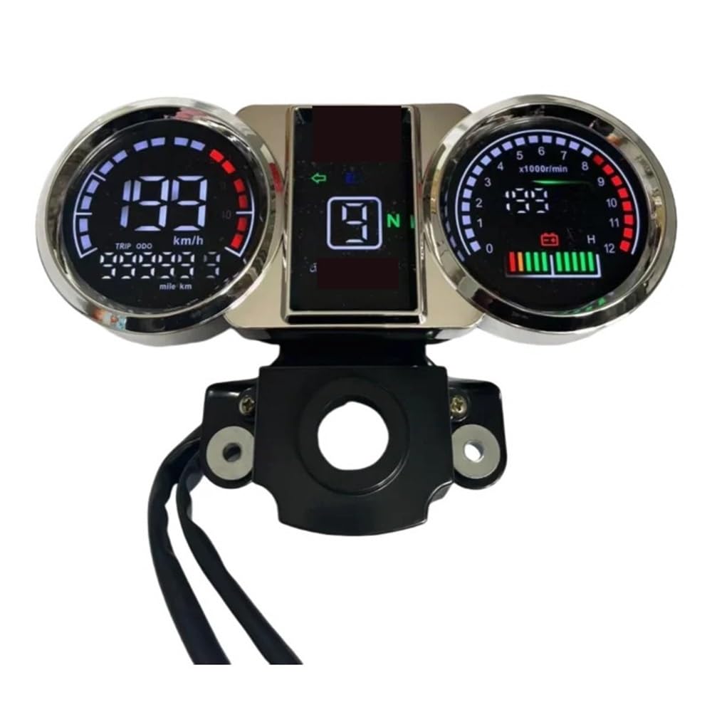 odometer compteur Compteur moto tableau bord numérique LED tachymètre RPM accessoires pour moteur brillant pour CM125