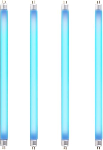 Paquete de 4 bombillas UV de repuesto T5 de 8 W compatibles con Bell and Howell Monster Bug Zapper y Faicuk WS108 trampa de luz para mosca, 12