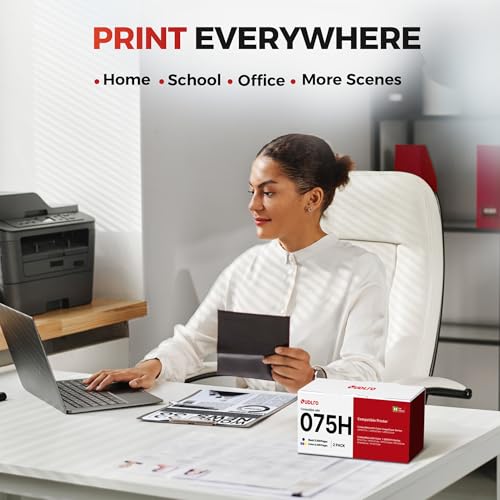 Image of 075H 075 Toner Cartridge Set - MF665Cdw LBP646cdw Replacement for Canon 075 075H Toner Cartridge for Color imageCLASS MF665Cdw MF663Cdw MF660C LBP646Cdw LBP647Cdw, 4 Pack with CHIP