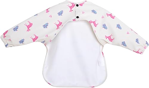 Miniatura 6 de Baberos de alimentación para bebés a prueba de desorden, Baberos para bebé, Baberos impermeables, Babero de manga larga para comer, Babero para