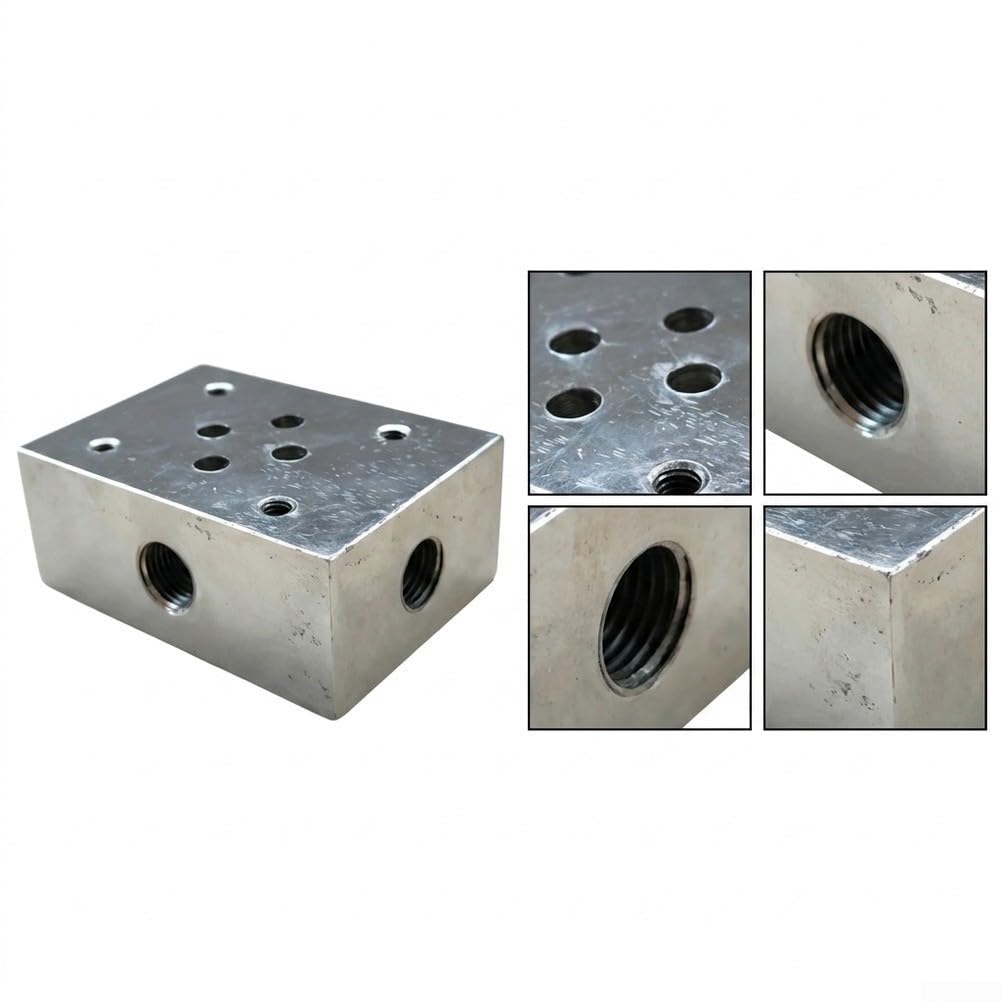 Stahl Ventilblock RC1/4 Präzise CNC Gefräst(PATB)