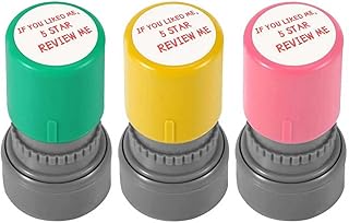 3 Pack If You Liked Me,5 Star Review Me Stamp, Server for Checks Stationery Self Ink Stamp for Service Work