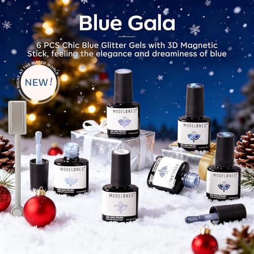 Set de esmaltes en gel Cat Eye 6 piezas con magneto miniatura 3