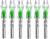 Bgary 6-Pack Lighted Nocks for Arrows .244/6.2mm Lighted Arrow Nocks for Archery Hunting