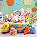 JOYIN 7 PCS Easter Basket Plush Playset Stuffers with Lamb Bunny Chick Carrot Egg Toys, Easter Party Favors Decorations Gifts Supplies for Baby Girls Boys Toddler Kids of All Ages