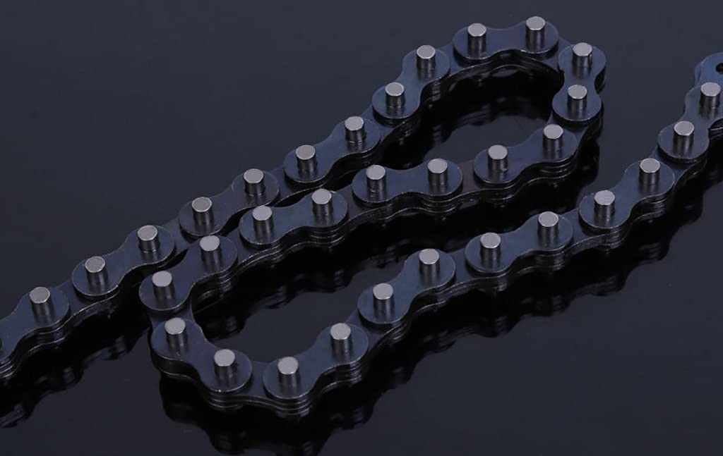 Llave de cadena de trinquete de alta resistencia de 15 pulgadas, llave para filtro de aceite, herramienta reversible para ajuste de tuberías de diámetro máximo de 8 pulgadas, herramienta con cadena