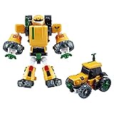 Tobot Mini T, Tractor to car Tractor Transforming to Robot Car Transforming Robot Car to Robot Animation Character Youngtoys