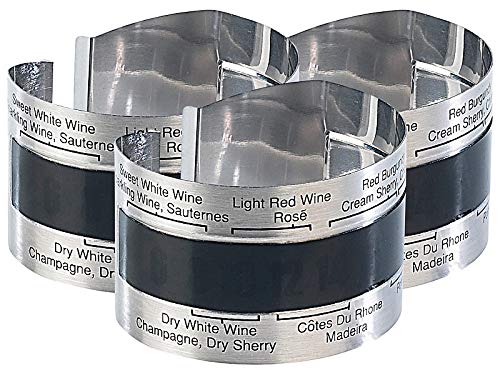Rosenstein & Söhne Flaschenthermometer: Praktisches Flaschen-Thermometer für Wein, Sekt, Saft u.v.m, 3er-Set (Weinflaschenthermometer)