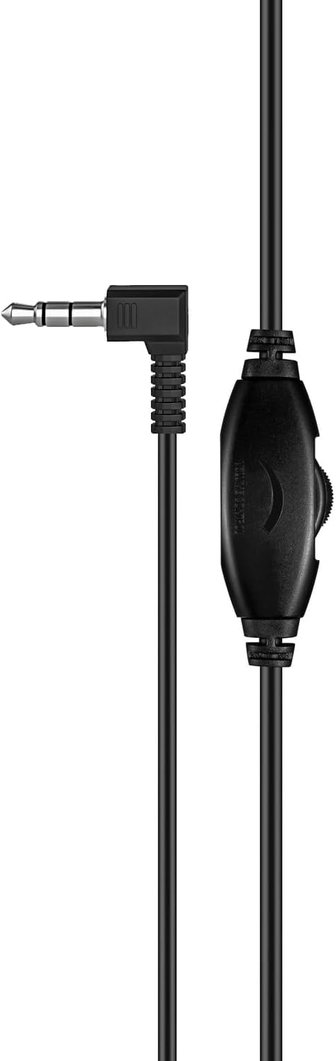 Maeline Bulk 10 Pack Stereo Headphones with in-Line Volume Control, Wired On-Ear Headphones with Soft Earpads for Classroom, Student Online Learning, Library, School, Museum, Travel - 3.5mm - Black