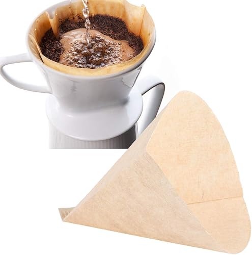 Miniatura 4 de Filtro de papel de café, 80 piezas de filtro de café de goteo desechable, accesorios para cafetera sin blanquear para filtrar al hacer café por