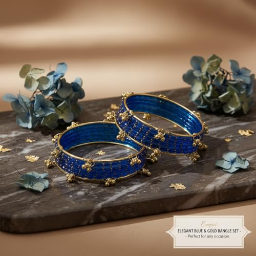 Image of Kashmiri Ghangharoo Glass Bangle| Light Weight Bangles | Traditional Transparent Fancy Glass Chudi Set for Wedding, Party|Set Of 16(12 Glass + 4 ghungroo bangles)