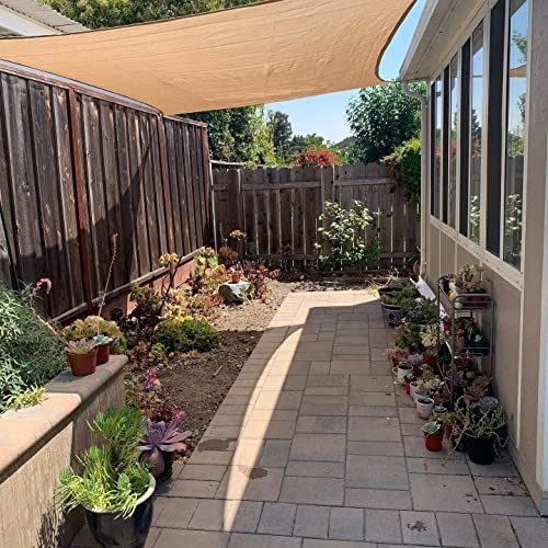 Lehood Sun Shade Sail, Rectangle Canopy Sail Uv Block Sun Shade For Outdoor Patio Garden Backyard, Outdoor Shade Sail (6.5' X 9'10'', Blue) #TOP5