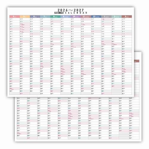 4���͂��܂� �J�����_�[ 2026-2027 A2�T�C�Y(420×594mm) 1�����́y�Ǌ|���z���h���ł͂���܂��� (���^�E2���Z�b�g)