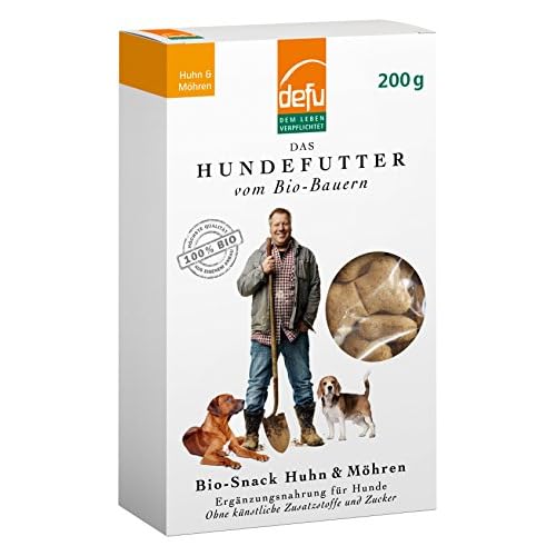 bontoy Hähnchenbrustfilet I 500g I im Wiederverschließbarem Beutel I schonend Luftgetrocknet I Kauspaß für ihren Hund 4 defu Bio Snack Huhn und Möhren 200 g, 3er Pack (3 x 200 g)