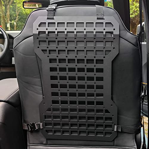 Maiker 2Pcs Tactical Rigid Molle Aluminum Insert Panel Seat Back Organizer Modular Platform With 4 Storage Bags And 10 Fastening Tape Compatible With 2021 2022 2023 Ford Bronco Accessories #TOP6