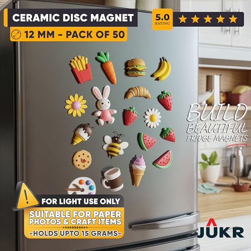 JUKR Round Disc Magnets 12mm, 3mm, Pack of 50 - Image 5