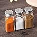 FONDUO słoik na przyprawy, 3 sztuki butelki na przyprawy, słoiki na przyprawy z pokrywką obrotową, słoiki do przechowywania przypraw do soli, cukru, przyprawy
