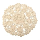 Design crochet fait main : ce beau set de table dispose de fleurs complexes faites à la main, ajoutant une touche d'élégance à votre table de salle à manger.