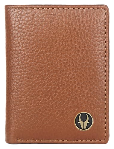 Image of WildHorn RFID Protected Genuine Leather Wallet for Men I 4 Card Slots I 2 Slip Pockets I 1 Currency Compartment (Tan)