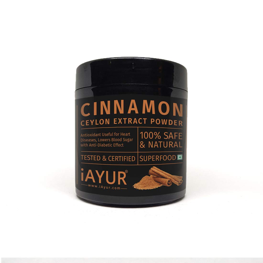 iAYUR Cinnamon Extract Powder 200 Gms Tested & Certified 100 Potent
