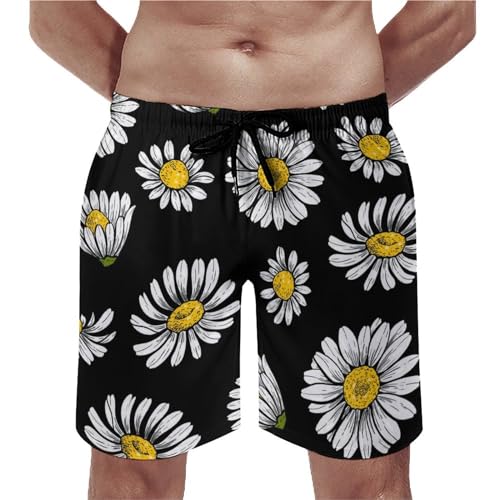 Shorts de bain homme chrysanthème pour la plage et le surf