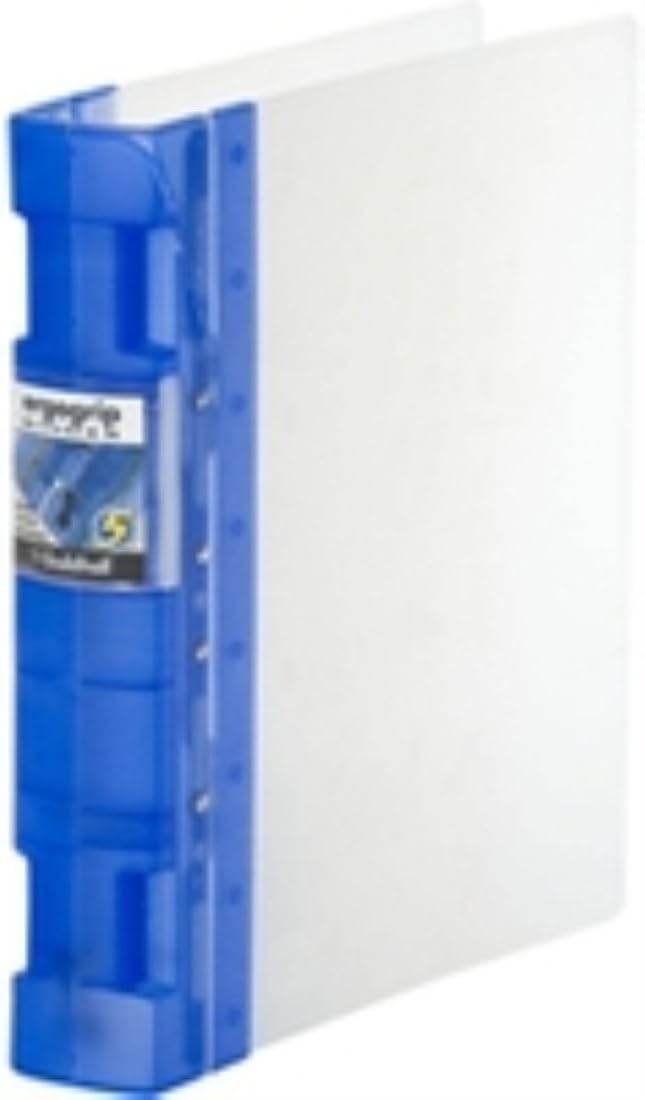 Guildhall 675441 GLX Ergogrip Binder Polypropylene Four Ring A4 - Frost Cobalt Blue, Pack of 2